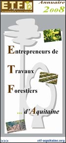 Couverture de l'Annuaire 2008 des entrepreneurs de travaux forestiers